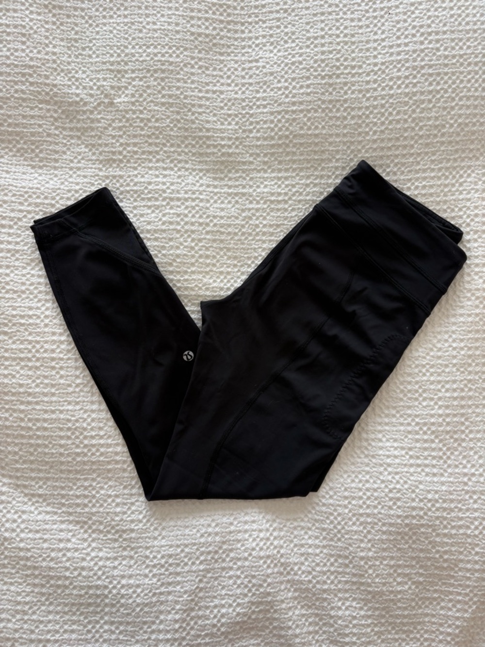 Lululemon Inspire Tight II Mesh Leggings Black Size 6 Luxtreme Zip Pocket - Picture 3 of 16